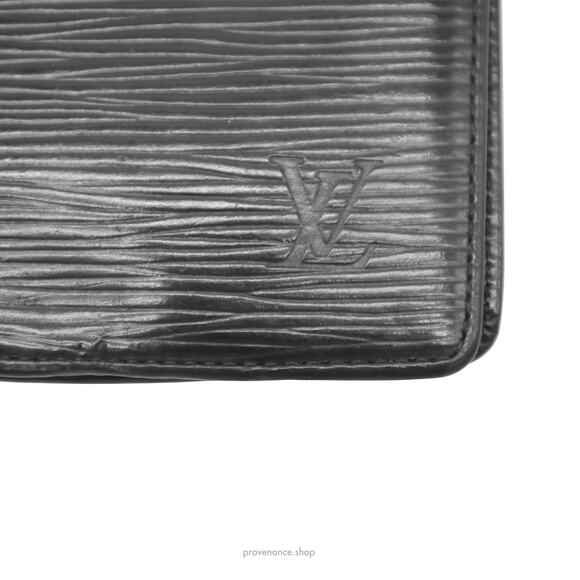 🔴 Louis Vuitton Long Wallet - Black Epi Noir Leather - Picture 6 of 8
